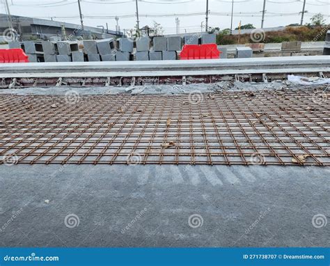 Portland Cement Concrete Pavement Design for Road Strength Stock Image ...