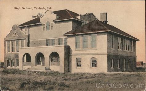 high School Turlock, CA Postcard