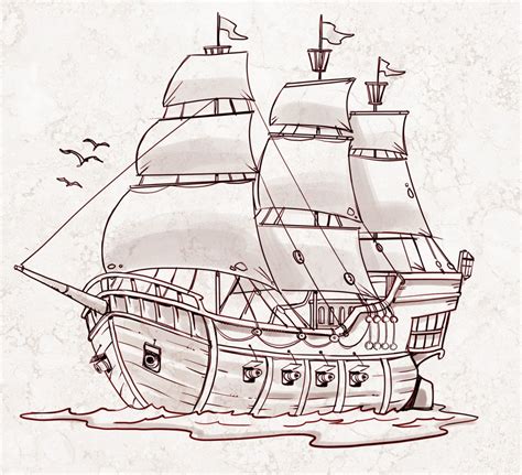 Boat Drawing Simple at GetDrawings | Free download