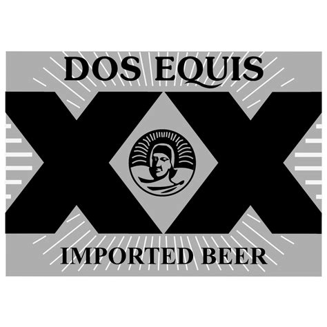 Dos Equis Logo Black and White – Brands Logos