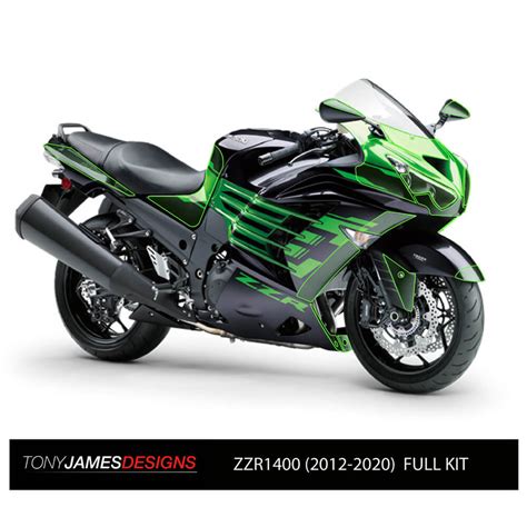 ZZR1400 (2012-2020) Paint Protection Film (PPF) % Kawasaki, ZZR1400 ...