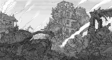 ArtStation - after war backgound