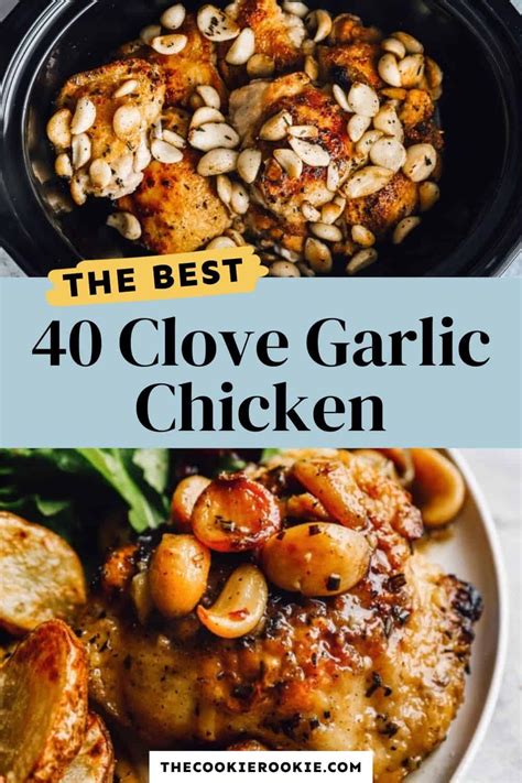 40 Clove Garlic Chicken Recipe - The Cookie Rookie® in 2024 | Garlic ...