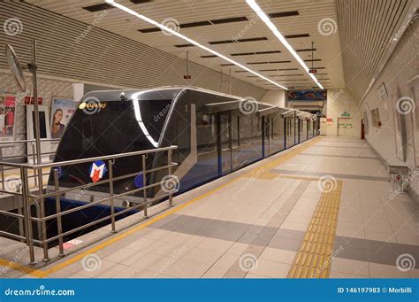 Metro Station in Istanbul, Taksim Square Editorial Stock Photo - Image ...