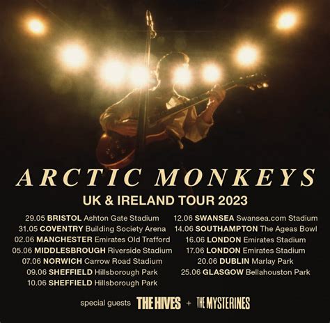 Arctic Monkeys Announce 2023 U.K. and Ireland Dates with The Hives and ...