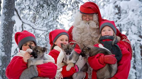 Santa Claus Village in Finnish Lapland. Xmas in the North