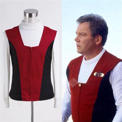 Star Trek TNG Generaitions Captain Kirk Shirt Vest Uniform Costume