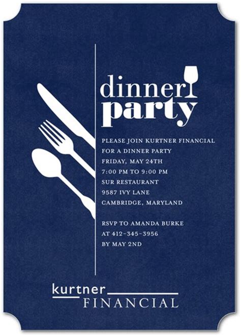 Dinner Invitation Template Free