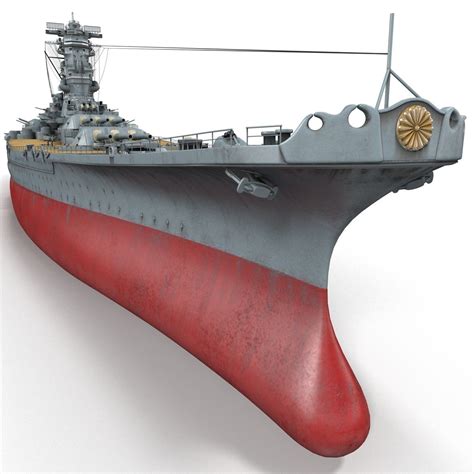 3d japanese battleship yamato model | Battleship, Yamato battleship ...