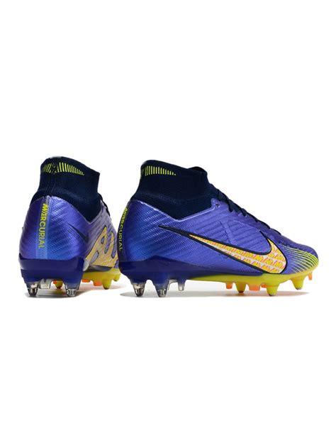 Nike 2023 Mercurial Superfly 9 Elite FG SG-Pro Purple Yellow Black