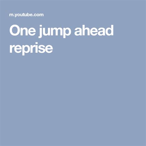 One jump ahead reprise | One, Jump, Aladdin