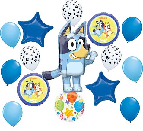 Buy Bluey Birthday Party Supplies Balloon Bouquet Decorations Online at ...