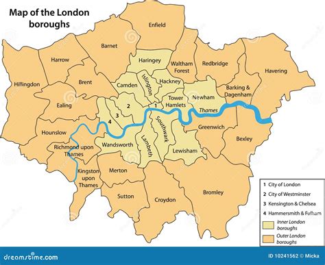 Map London Boroughs Boundaries - Map Of Counties Around London