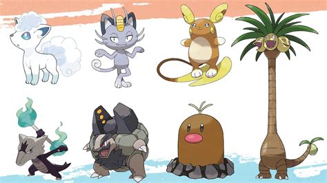 All Alolan Forms Pokemon | All Alola Pokémon in Sun and Moon