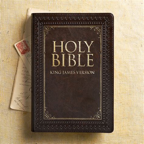 KJV Large Print Thinline Indexed Bible Brown – Celebrate Faith