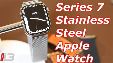 New Series 7 45mm Stainless Steel Apple Watch Unboxing & Setup - YouTube