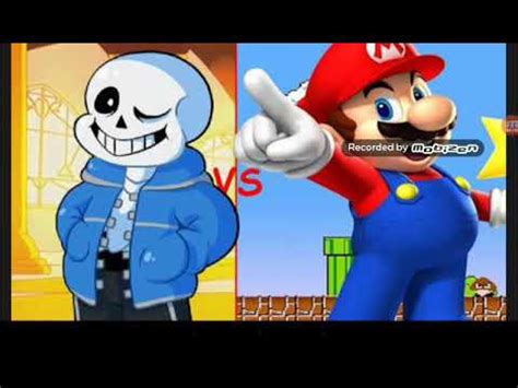 Sans vs Mario - YouTube