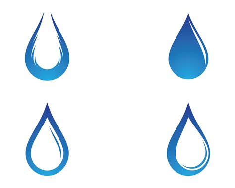 Blue Water Drop Icons 1220282 Vector Art at Vecteezy