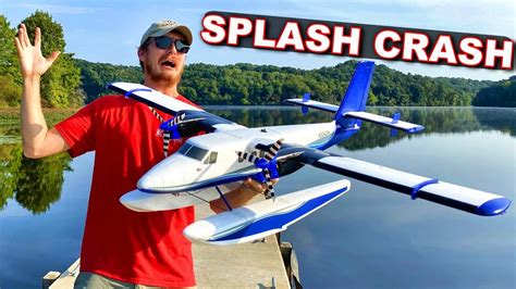 CRASHING water FLOAT Plane on PURPOSE - E-Flite Twin Otter RC Airplane ...