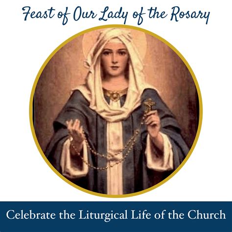 7 October: Feast of Our Lady of the Rosary - Prince of Peace Catholic ...