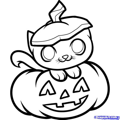 how to draw a halloween cat, halloween cat step 8 | How To Draw ...