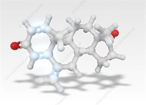 Exemestane breast cancer drug molecule - Stock Image - C019/4398 ...