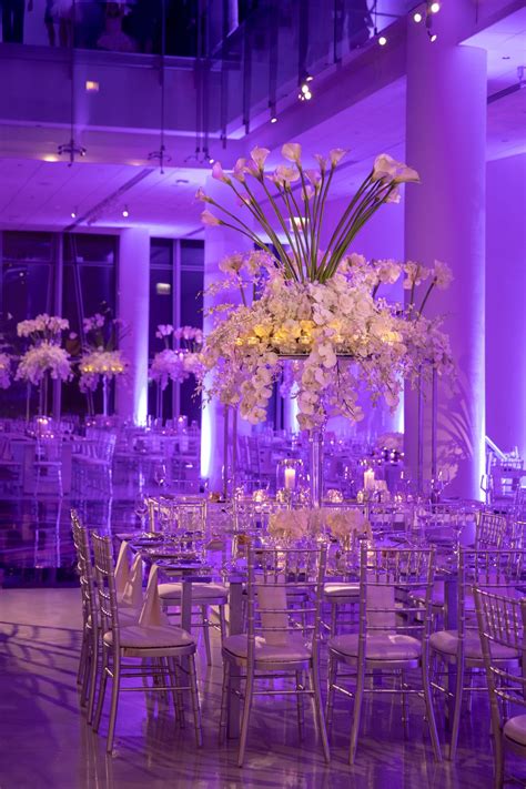 Elegant Winter Wedding with Vibrant Lighting in Downtown Chicago ...