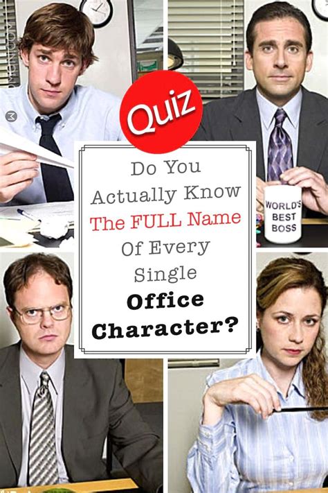 Quiz: Do You Actually Know The FULL Name Of Every Single Office ...