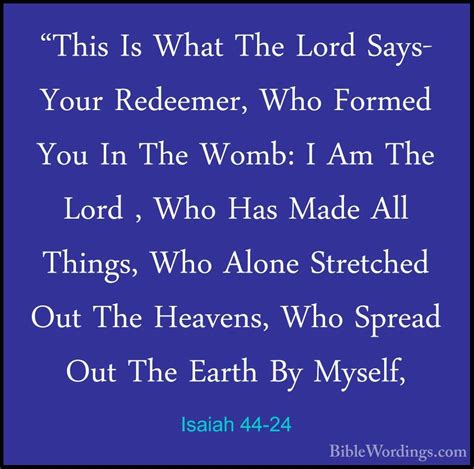 Isaiah 44 - Holy Bible English - BibleWordings.com