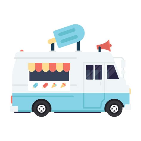 Ice Cream Truck 14835291 Vector Art at Vecteezy