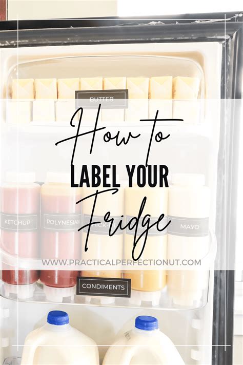 How to Label Your Fridge for Maximum Organization - Practical Perfection