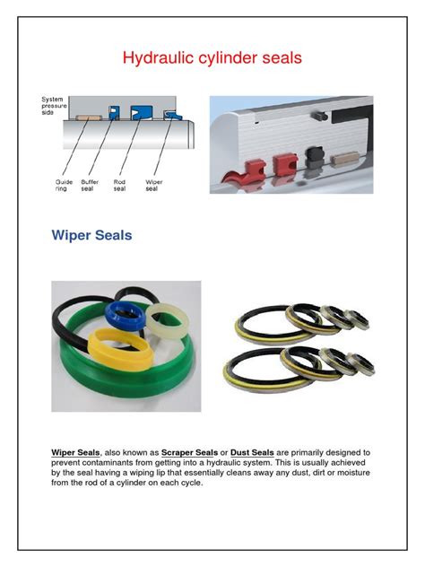 Hydraulic Cylinder Seals | PDF | Piston | Mechanical Engineering