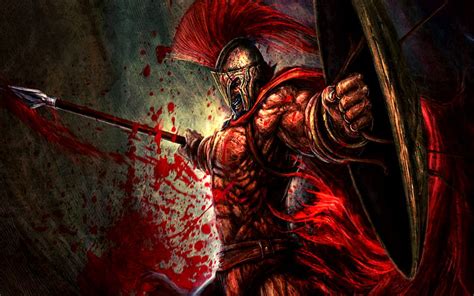 Bloody Warrior, bloody, warrior, fantasy, battle, HD wallpaper | Peakpx