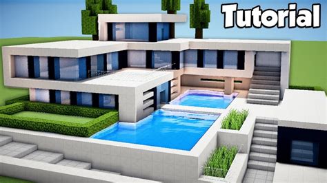 minecraft house tutorial large modern (480p)