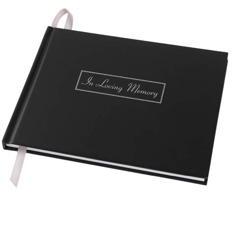 Funeral Guest Book 9"x7" - FGB-BLK - Walmart.com - Walmart.com