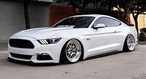 Stanced Ford Mustang GT On Custom Wheels Does Look Troubled Indeed ...