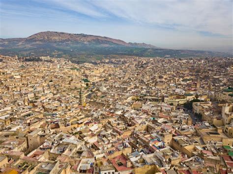 Aerial View of Medina in Fes, Morocco Stock Photo - Image of moroccan ...