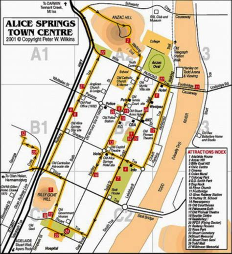 Alice Springs Map - Alice Springs