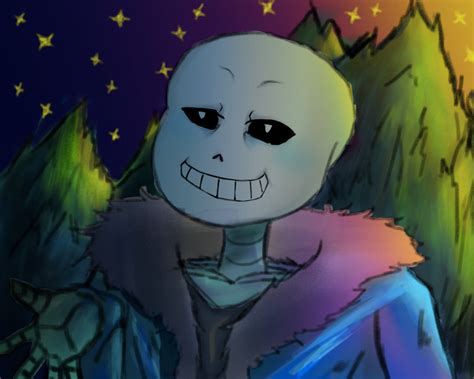 Sans in Snowdin by Kaori-Rue on DeviantArt