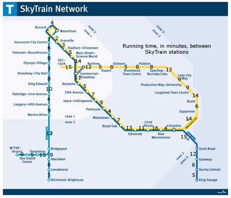 Vancouver's SkyTrain system mapped out in a runner-friendly way ...