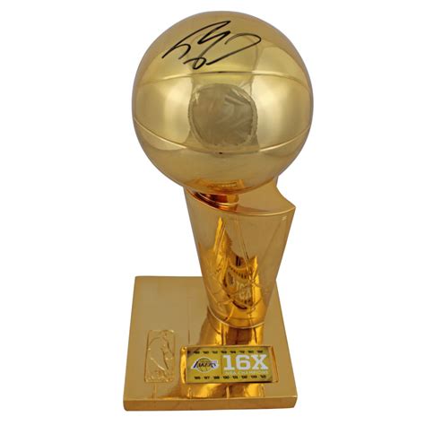 Shaquille O'Neal Signed 12" Larry O'Brien NBA Championship Trophy ...