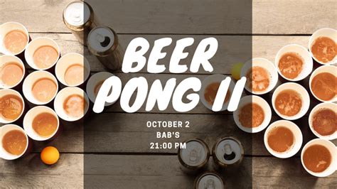 Beer Pong Tournament 2 | ESN Bogazici