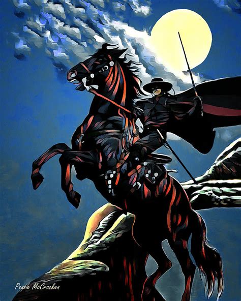 Zorro Digital Art by Pennie McCracken - Fine Art America