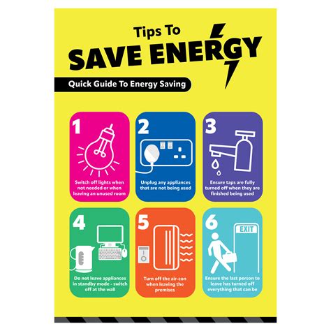 Tips to Save Energy Poster | EurekaDirect