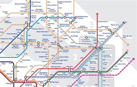 London Tube Map Zone 1