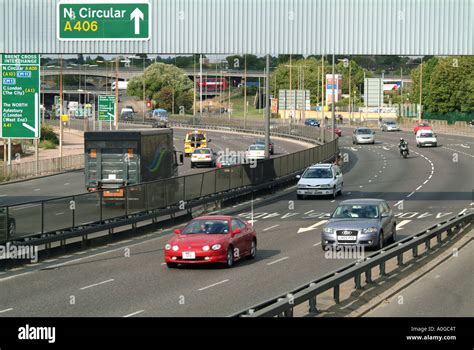 Traffic on the North Circular Road London Stock Photo, Royalty Free ...