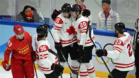 Canada cruises past China in 5-0 win in men's hockey | NBC Olympics