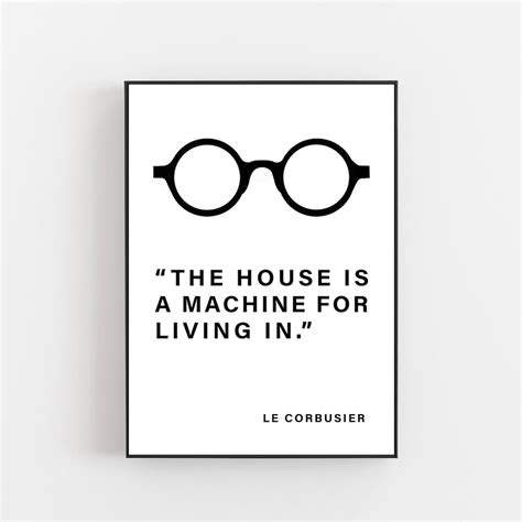 Le Corbusier Poster Le Corbusier Quote Poster Le Corbusier - Etsy