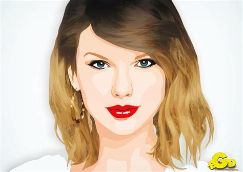 Ekidito Graphic Design: TAYLOR SWIFT ON VECTOR CARTOON 1