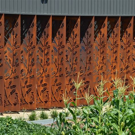 Corten Steel Laser Cutting Fencing Screen Panels For Landscape - Buy ...